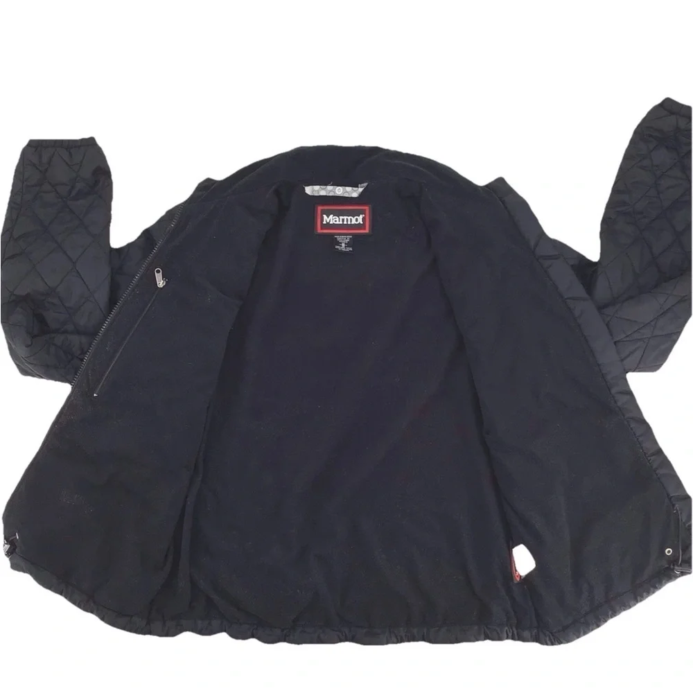 Marmot Women's PrimaLoft Black Quilted Full Zip Long Sleeve Jacket Size Medium - Picture 9 of 16